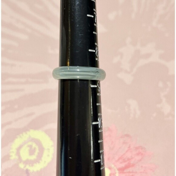 Translucent Blue Lucite Ring 8.75 Pinup Rockabilly Vintage - Picture 5 of 8